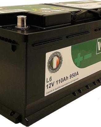 Batteria auto camio 110 Ah 950A Spunto Potenziata
