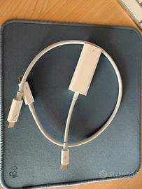 Apple adattatore USB C  a TB.2 + cavo Thunderbolt
