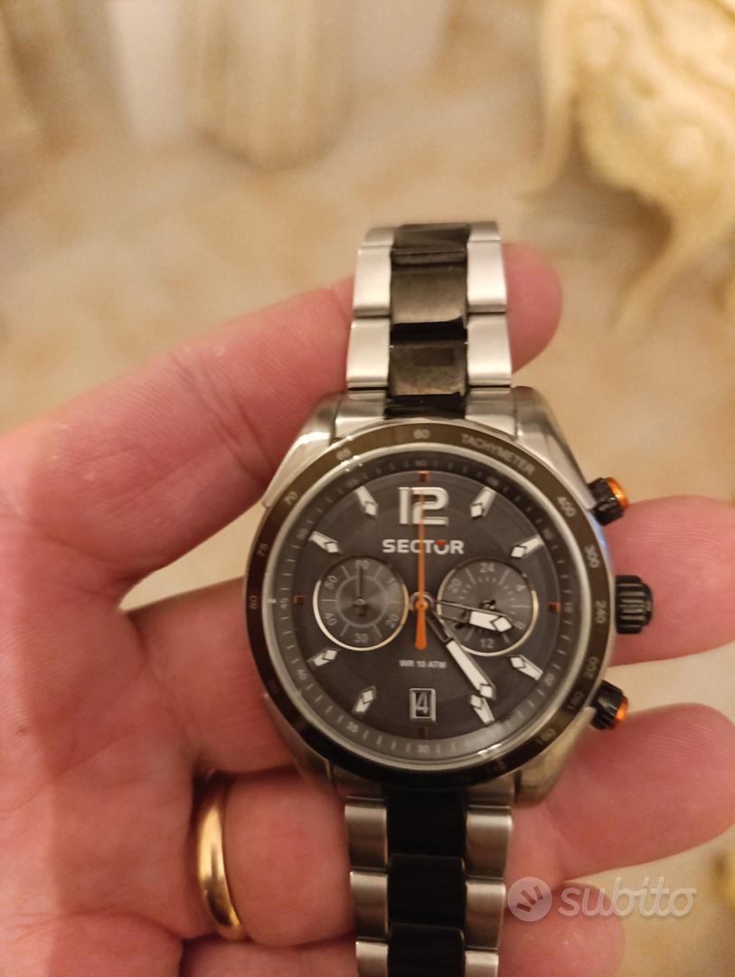 Montre Sector Homme Modèle 660 - Automatique, Boîtier 43mm Acier Noir, étanche 50m - Neuf Avec étiquettes