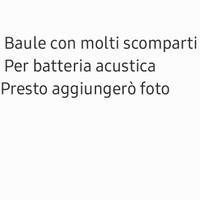 baule artigianale per batteria musicale