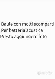 baule artigianale per batteria musicale