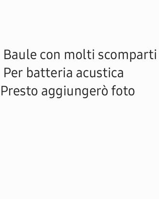 baule artigianale per batteria musicale