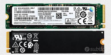 SSD Samsung SM961 256 GB NVMe M.2 2280