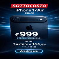 IPHONE 17 AIR 256GB SOTTOCOSTO (NUOVO)