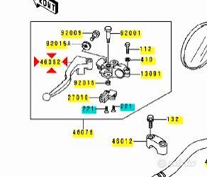 Leva frizione Kawasaki ER-5 460921181