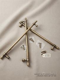 Set maniglie lunghe per mobili in stile vintage