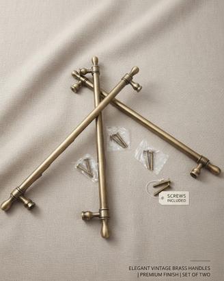 Set maniglie lunghe per mobili in stile vintage