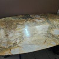 Lastra in onice tavolo ovale 