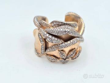 ANELLO FASCIONE ORO DIAMANTI