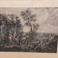 Grande incisione del 700, Francia, Luigi XVI