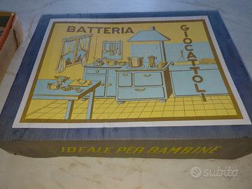 BATTERIA GIOCATTOLI BAMBINE ANNI ‘50