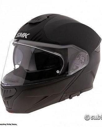 SMK Casco Modulare Gullwing Nero Opaco