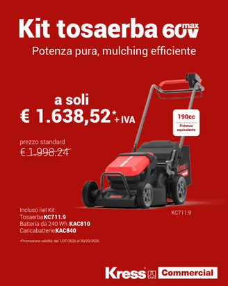 Rasaerba Professionale da 60 V KRESS KC711.9