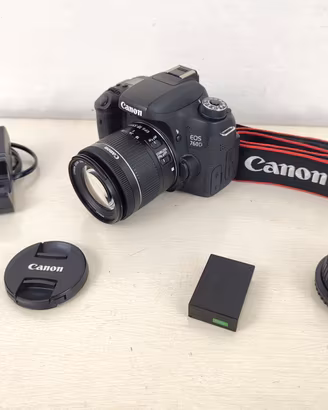 Reflex Canon 760d Full HD Wi-Fi con accessori