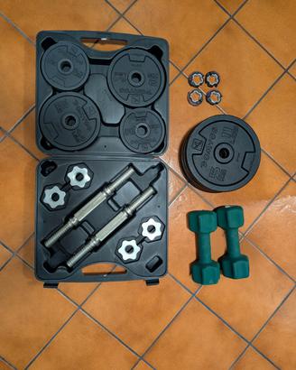 Set Manubri e Pesi Palestra Domyos
