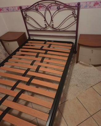 Letto 1 Piazza e Mezzo + Comodini + Materasso
