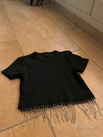 Top maniche corte bambina