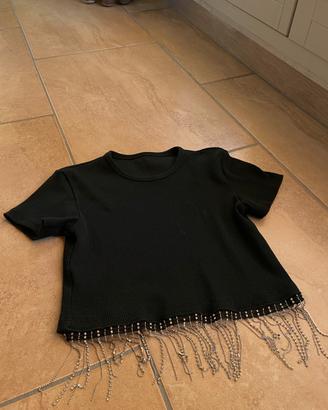 Top maniche corte bambina