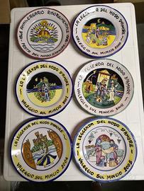 Piatti 8 del Buon Ricordo Festa del Nodo d'Amore