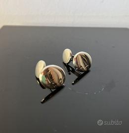 Gemelli ovali in argento 925.