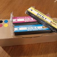 7 Ricariche stampante 973 XL e HP Page WidePro 477