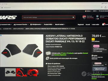 ADESIVI ANTISCIVOLO X DUCATI PANIGALE E STREEETFIG