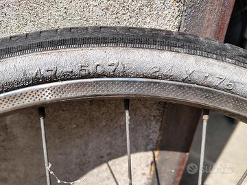 coppia ruote bici e mtb