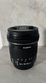 Obbiettivo Canon EFS 10-18 IS STM