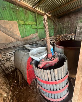 Torchio per uva antico