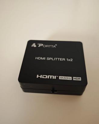 PORTTA Splitter HDMI 1 in 2 Out 4K 60Hz