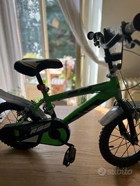 Dino Bikes Bici Bimbo 14" 4-7 anni verde
