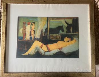 Salvatore fiume litografia quadro