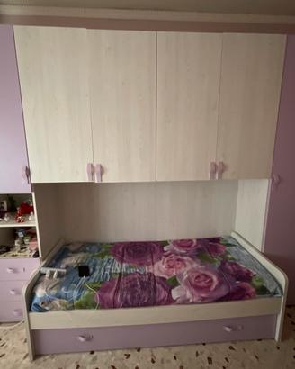 Armadio a ponte, con letto e materasso compreso