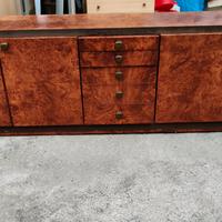 credenza vintage +comò in radica  stile art decò 