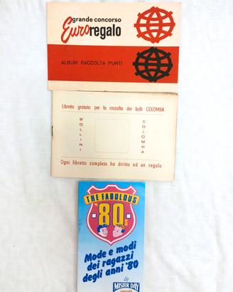 Lotto 3 album punti Ferrero Mister Day Colomba old