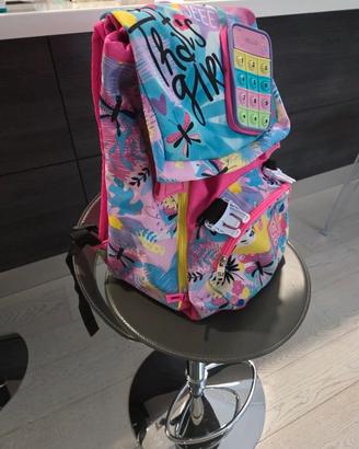 Zaino scuola SJ con tasca Pop'it
