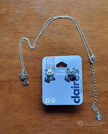 Collana + orecchini Gatto Claire’s