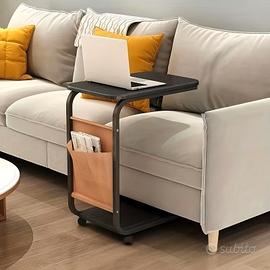 Tavolino laterale Letto Ruote Mobile da Salotto