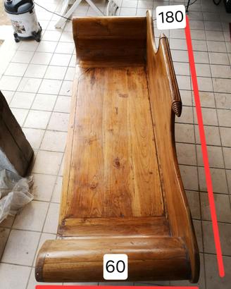 divano in legno di ulivo