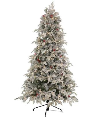 Albero di natale bianco neve