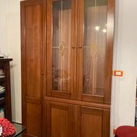 Mobile libreria e vetrina soggiorno