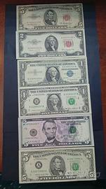Lotto  Dollari Americani varie Tagli e va