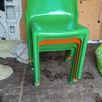 4 sedie selene artemide di vico magistretti