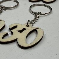 Portachiavi numero 30 Gadget compleanno