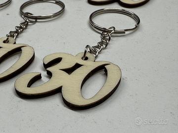 Portachiavi numero 30 Gadget compleanno