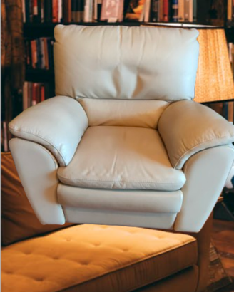Poltrona relax in vera pelle