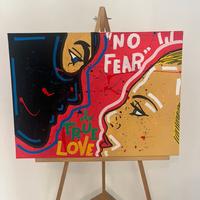 Quadro pop art Diabolik eva kant