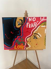 Quadro pop art Diabolik eva kant