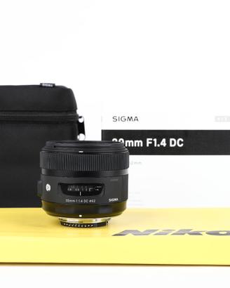 Sigma 30mm f1.4 DC ART Nikon USATO GARANTITO PER D
