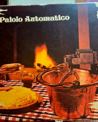 Paiolo in rame con motore per polenta